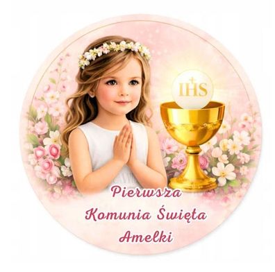 Tortenaufleger Heilige Kommunion Essbar Zuckermasse Tortenbild Deko Erstkommunion k01