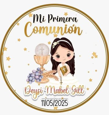 Tortenaufleger Heilige Kommunion Essbar Zuckermasse Tortenbild Deko Erstkommunion k14