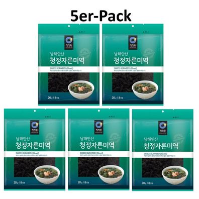 5er-Pack Chung Jung One Getrockneter Seetang Geschnitten 20g