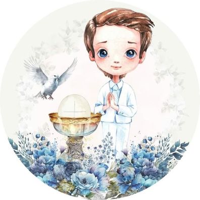 Tortenaufleger Heilige Kommunion Essbar Zuckermasse Tortenbild Deko Erstkommunion k19