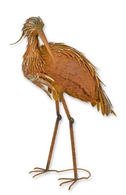 Figur Storch 96cm für Haus und Garten Retro Design Dekoration