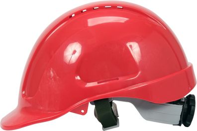 Casco di sicurezza rosso ad alta resistenza in ABS