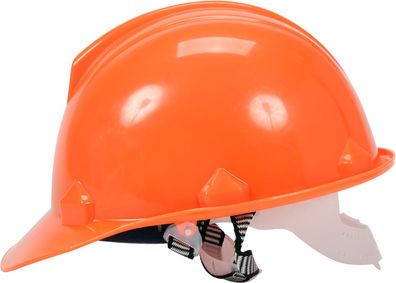 Oranger Schutzhelm aus HDPE mit Pinlock-Verschluss