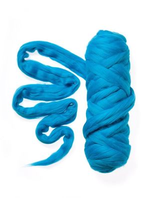 30 % Rabatt: 100 g FLYFEL®-tops Kammzug Merino 19,5 mic, mulesingfrei, türkis