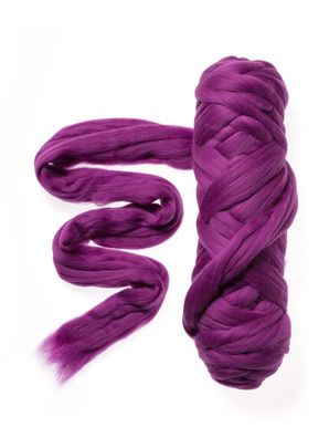 30 % Rabatt: 100 g FLYFEL®-tops Kammzug Merino 19,5 mic, mulesingfrei, purpur
