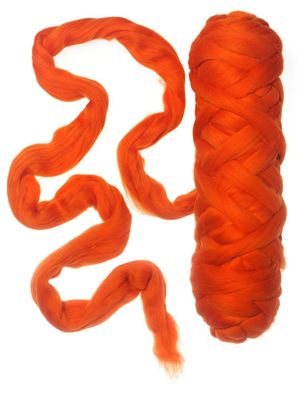 30 % Rabatt: 100 g FLYFEL®-tops Kammzug Merino 19,5 mic, mulesingfrei, orange