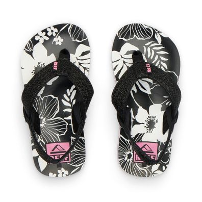 REEF Kids Flip Flop Little Ahi pink/black floral
