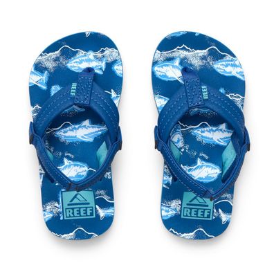 REEF Kids Flip Flop Little Ahi royal sharks