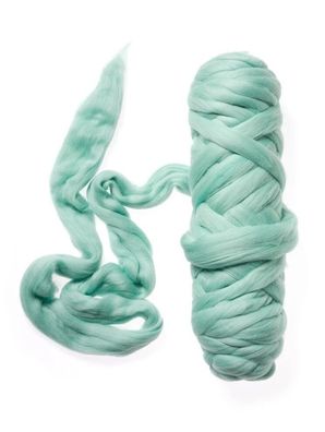 30 % Rabatt: 100 g FLYFEL®-tops Kammzug Merino 19,5 mic, mulesingfrei, mint