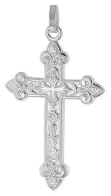 trendor Schmuck Herren-Anhänger Orthodoxes Kreuz Silber 925 35 mm 21646