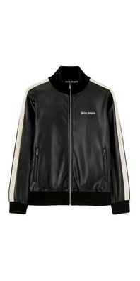 Palm Angels Kunst-Lederjacke Schwarz