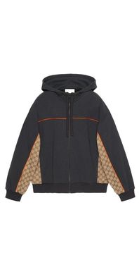 Gucci Herrenjacke Schwarz mit Reißverschluss
