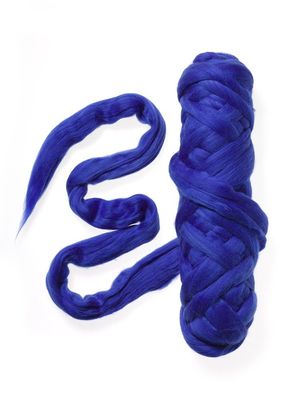 30 % Rabatt: 100 g FLYFEL®-tops Kammzug Merino 19,5 mic, mulesingfrei, royalblau