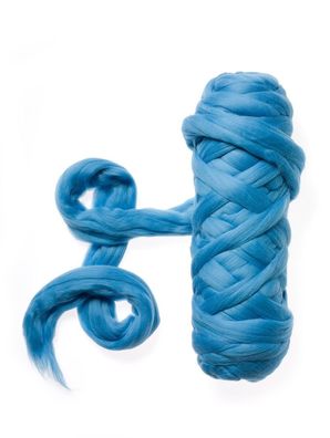 30 % Rabatt: 100 g FLYFEL®-tops Kammzug Merino 19,5 mic, mulesingfrei, himmelblau