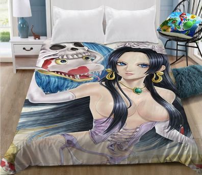 One Piece Boa Hancock Anime Manga bettlaken betttucher Sheet Bedsheet Bettwaren