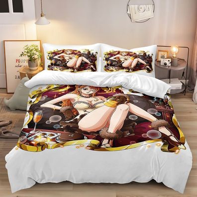 One Piece Nami 2tlg Bettwasche Bettwaschegarnitur Deckenbezug Kopfkissenbezug