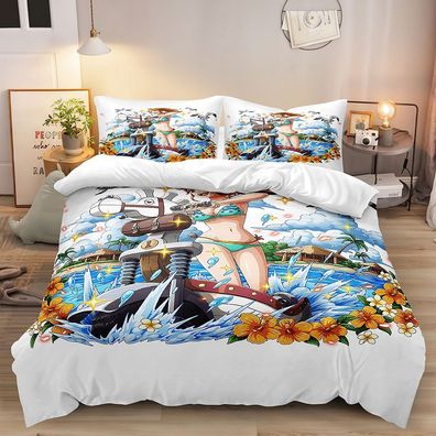 One Piece Nami 2tlg Bettwasche Bettwaschegarnitur Deckenbezug Kopfkissenbezug