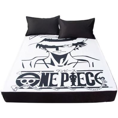 One Piece Luffy Ruffy Anime Manga Spannbettlaken Spannbetttucher Sheet Bedsheet