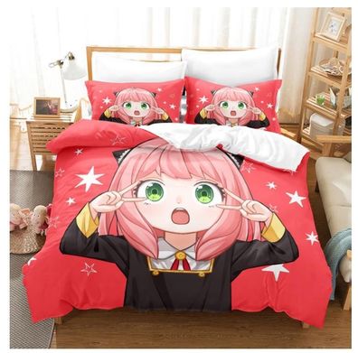 SPYxFAMILY Anime 2tlg.3tlg Bettwasche Bettwaschegarnitur Deckenbezug Bedding