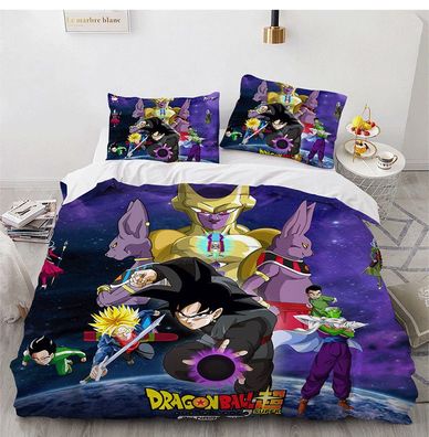 Dragonball Z Anime 2tlg.3tlg Bettwasche Bettwaschegarnitur Deckenbezug Bedding