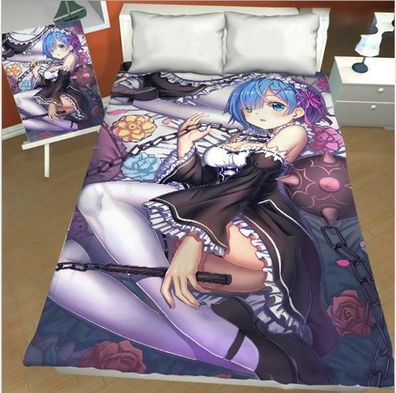 Re: ero kara Hajimeru Isekai Seikatsu Anime bettlaken betttucher Sheet Bedsheet