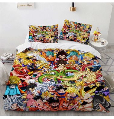 Dragonball Z Anime 2tlg.3tlg Bettwasche Bettwaschegarnitur Deckenbezug Bedding