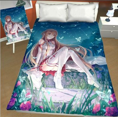 Sword Art Online SAO Anime Manga bettlaken betttucher Sheet Bedsheet Polyester
