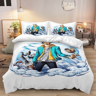 One Piece Law 2tlg Bettwasche Bettwaschegarnitur Deckenbezug Kopfkissenbezug