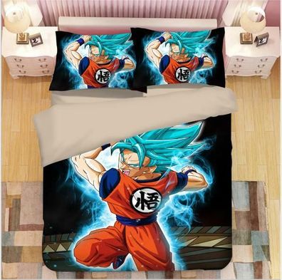 Dragonball Z Anime 3tlg.4tlg Bettwasche Bettwaschegarnitur Deckenbezug Bedding