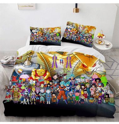 Dragonball Z Anime 2tlg.3tlg Bettwasche Bettwaschegarnitur Deckenbezug Bedding