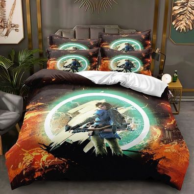 Zelda Game 2tlg Bettwasche Bettwaschegarnitur Deckenbezug Kopfkissenbezug
