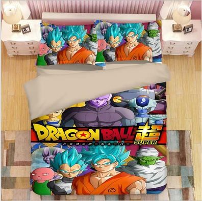 Dragonball Z Anime 3tlg.4tlg Bettwasche Bettwaschegarnitur Deckenbezug Bedding