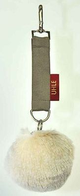 Anhänger Bommel Uhle creme meliert 9cm Webpelz