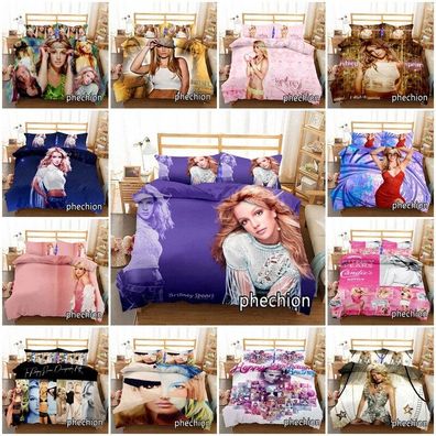 Singer Britney Spears Bettbezug Kissenbezuge 2/3pcs Bettwasche-Set Single Double