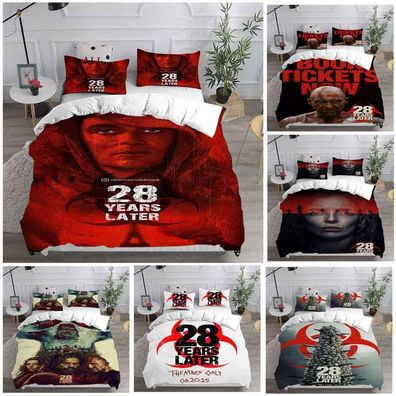 28 Years Later Zombies Bettbezug Kissenbezuge 2/3pc Bettwasche-Set Single Double