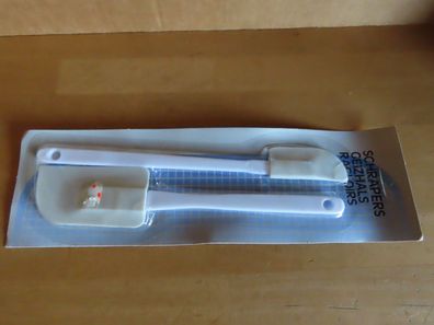 Teigschaber Spadel Teigspadel Geizhals weiß Griff ca. 25,5 cm 2St