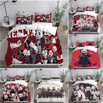 Cosplay Helltaker Pandemonica Lucifer 3D Bettwasche Set Bettbezug Kissenbezug