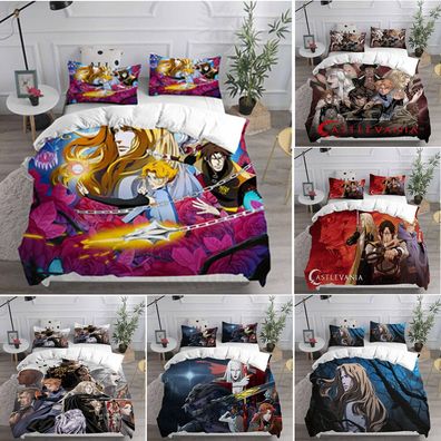 Cosplay Castlevania Trevor Belmont 3D Bettbezug Bettwasche Set Kissenbezug Quilt