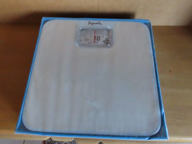 Personenwaage analog weiß Segnale bis 120 kg