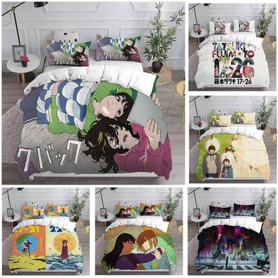 Cosplay Tatsuki Fujimoto 17-26 3D Bettbezug Bettwasche Set Kissenbezug Single