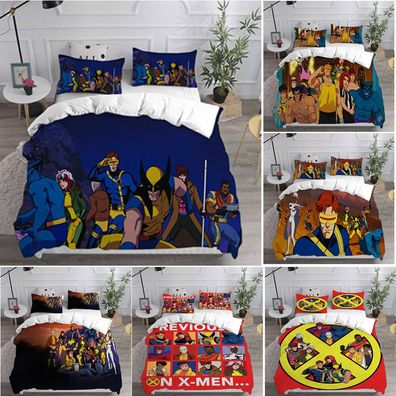 X-Men 97 Magneto Wolverine Superhero 3D Duvet Cover Bedding Pillowcase Quilt