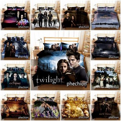 3D Twilight Vampires Bettbezug Kissenbezuge 2/3pcs Bettwasche-Set Single Double