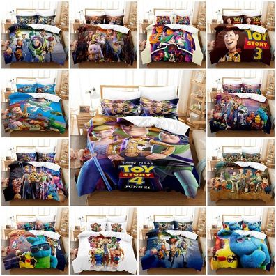 Toy Story Buzz Lightyear Bettbezug Kissenbezuge Bettwasche-Set Single Double
