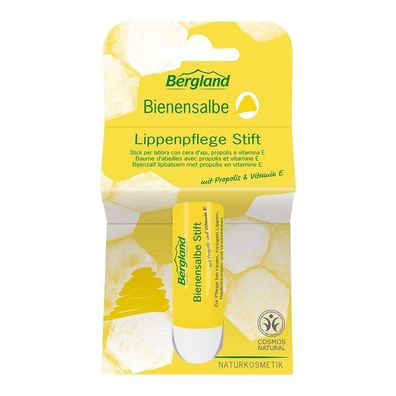 Bergland Naturkosmetik - Bienensalbe Lippenpflege Stift - mit Propolis & Vitamin E