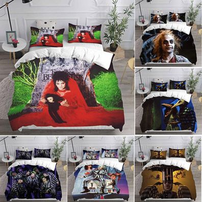 BeetleJuice Lydia Betelgeuse Bettbezug Kissenbezuge Bettwasche-Set Single Double