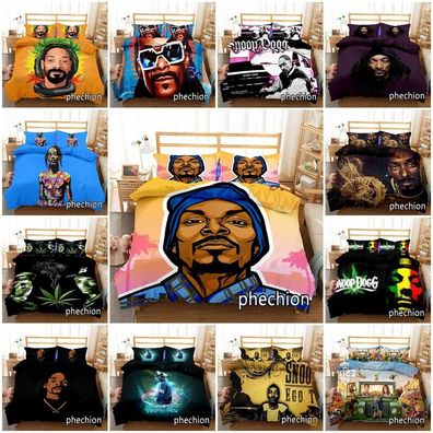 3D Rap Snoop Dogg Bettbezug Kissenbezuge 2/3pcs Bettwasche-Set Single Double
