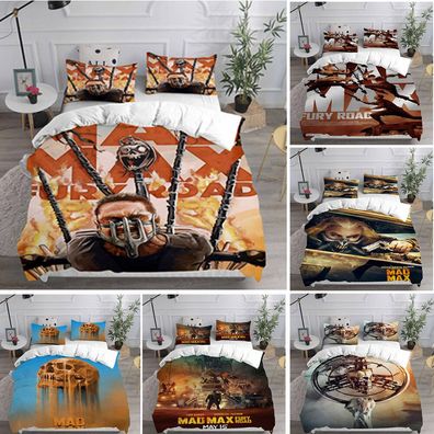 Mad Max 4 3D-Druck Bettbezug Kissenbezuge 2/3pcs Bettwasche-Set Single Double