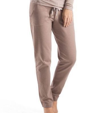 Loungehose Prince Baumwolle pink taupe Tunnelzug Taschen atmungsaktiv