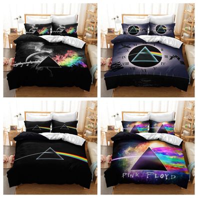 Modern 3D Pink Floyd Band Bettbezug Set Bettwasche Set Einzel Doppel Kissenbezug