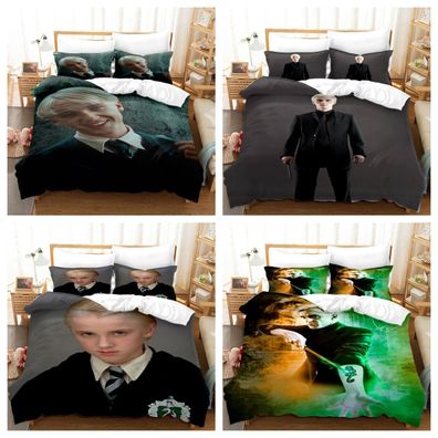Mode 3D Draco Malfoy Bettbezug Set Schlafzimmer Bettwasche Set 135x200 200x200